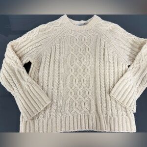 M.M. LaFleur The Somers Sweater Alpaca / Wool Size M Ivory Cream